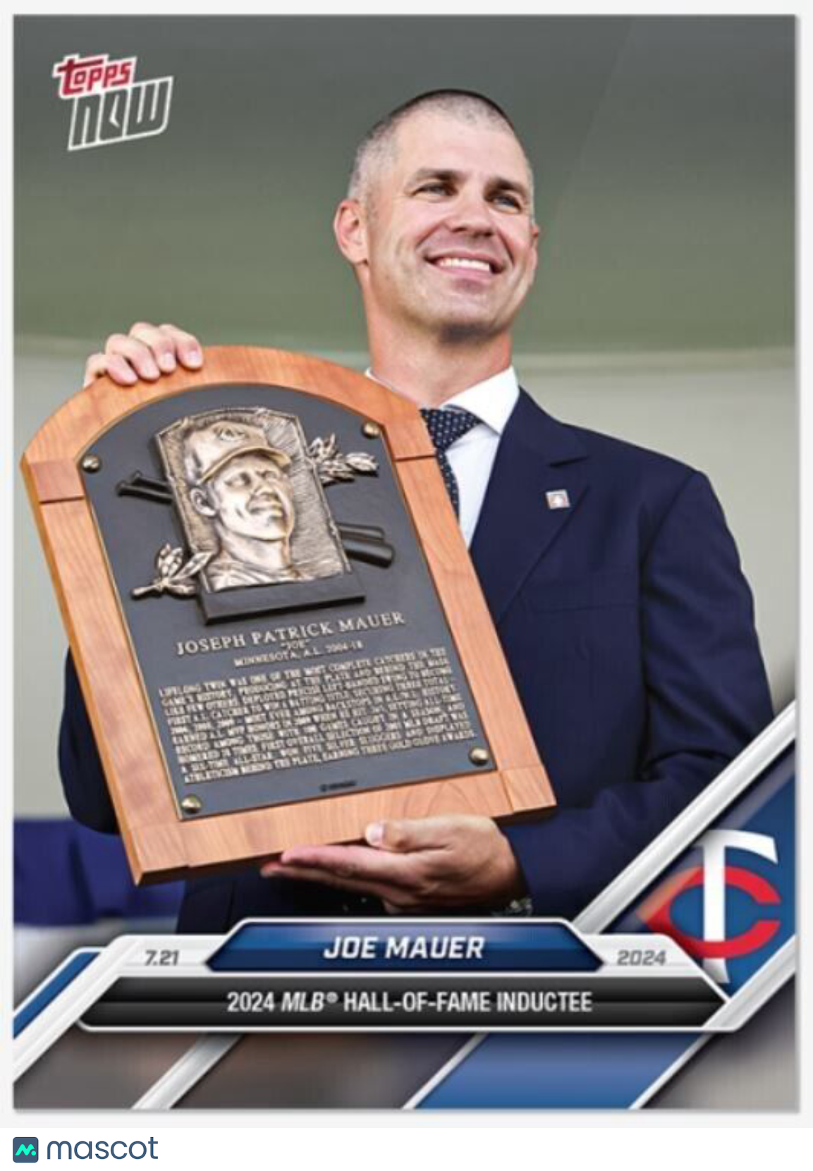 Joe Mauer Minnesota Twins 2024 Topps Now Card #447