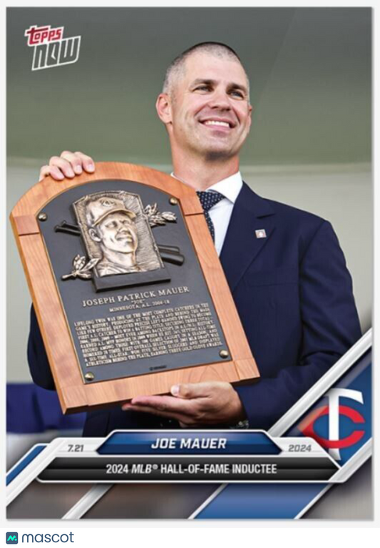 Joe Mauer Minnesota Twins 2024 Topps Now Card #447