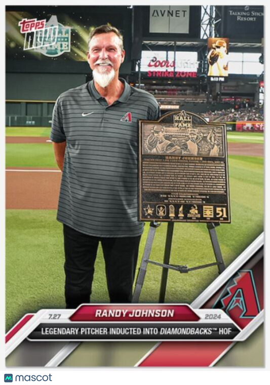 Randy Johnson 2024 Topps Now Diamondbacks July 27th Card #481 Hall of Fame