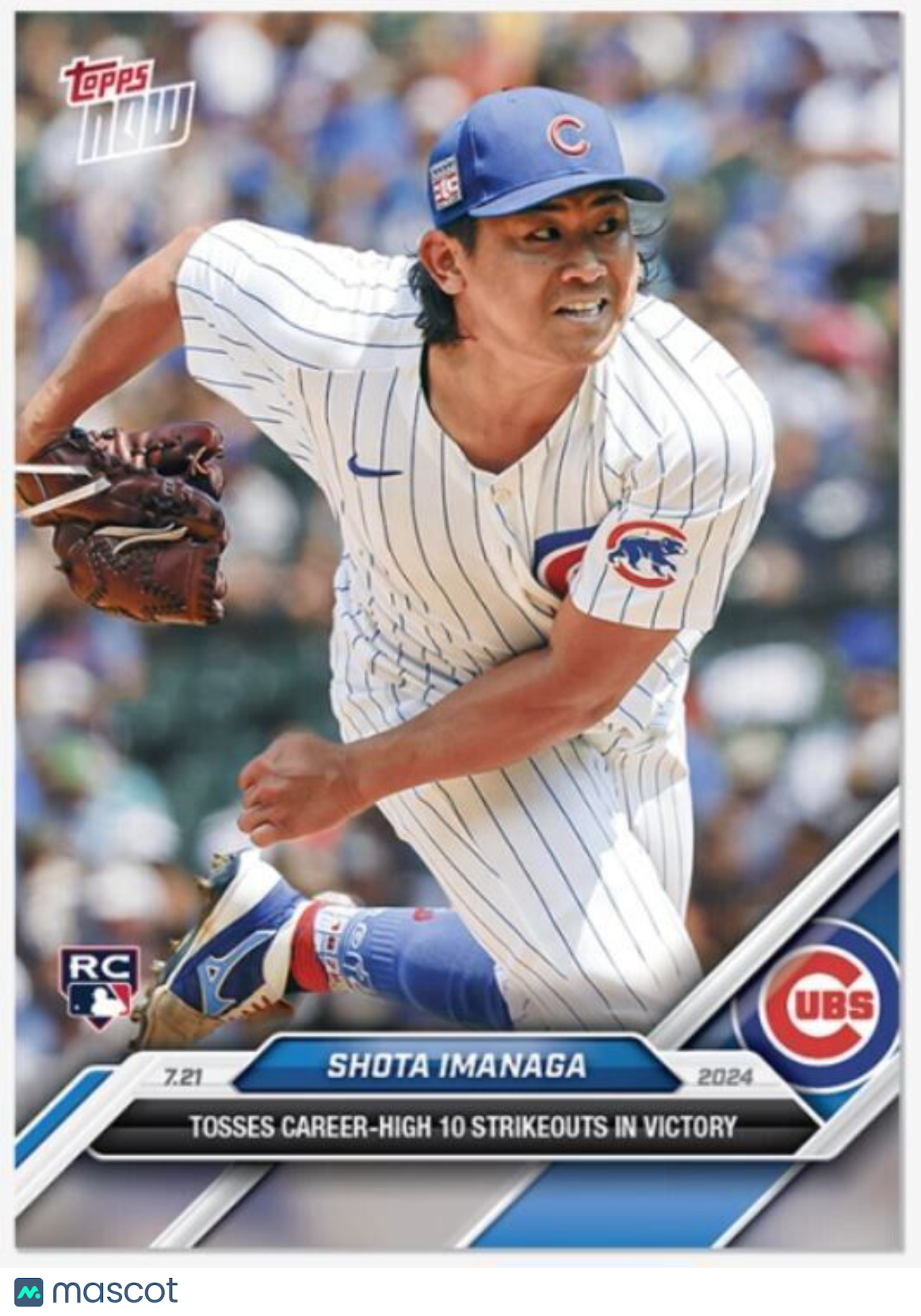 Shota Imanaga 2024 MLB TOPPS NOW Card #453 Rookie  Chicago Cubs