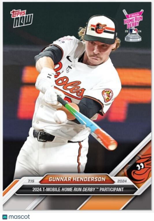 Gunnar Henderson - 2024 MLB TOPPS NOW Card #426 - HR DERBY