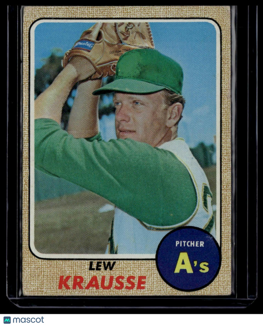 1968 Topps #458 Lew Krausse None