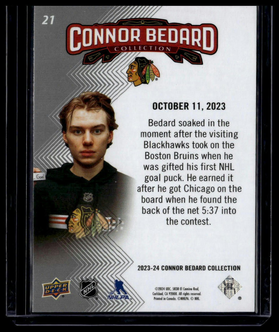 2023-24 Upper Deck Connor Bedard Collection #21 Connor Bedard