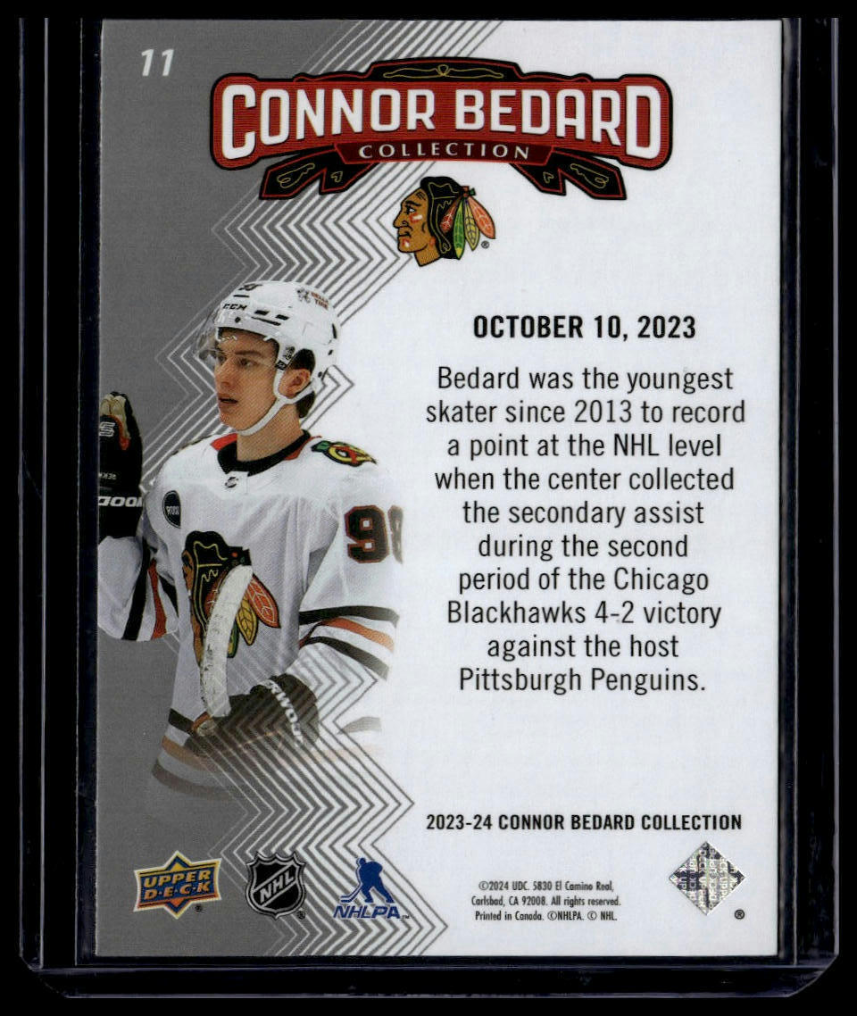 2023-24 Upper Deck Connor Bedard Collection #11 Connor Bedard