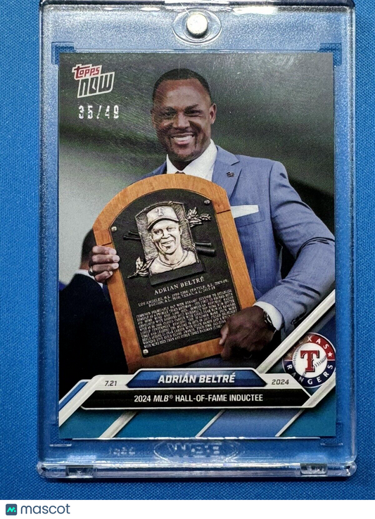 Adrian Beltre Texas Rangers 2024 MLB Topps Now Card #446 Blue SP 35/49