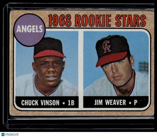 1968 Topps #328 Angels 1968 Rookie Stars (Chuck Vinson / Jim Weaver) None