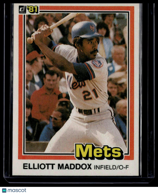 1981 Donruss #397 Elliott Maddox