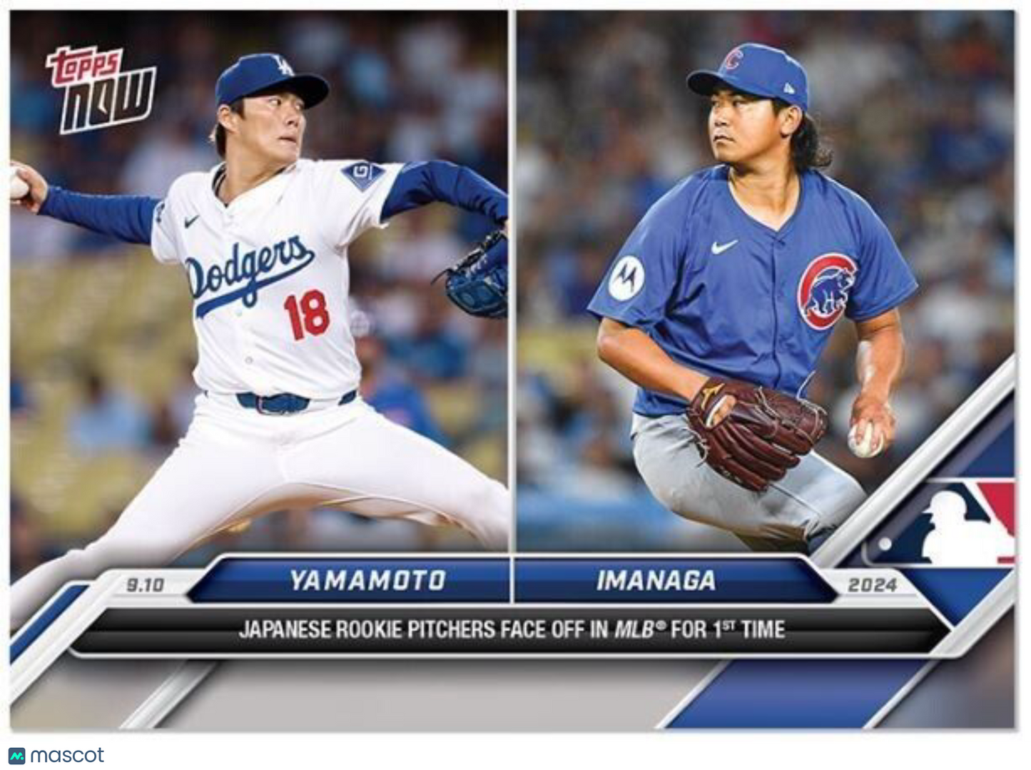 Shota Imanaga/Yoshinobu Yamamoto - 2024 MLB TOPPS NOW Card #673 Cubs/Dodgers