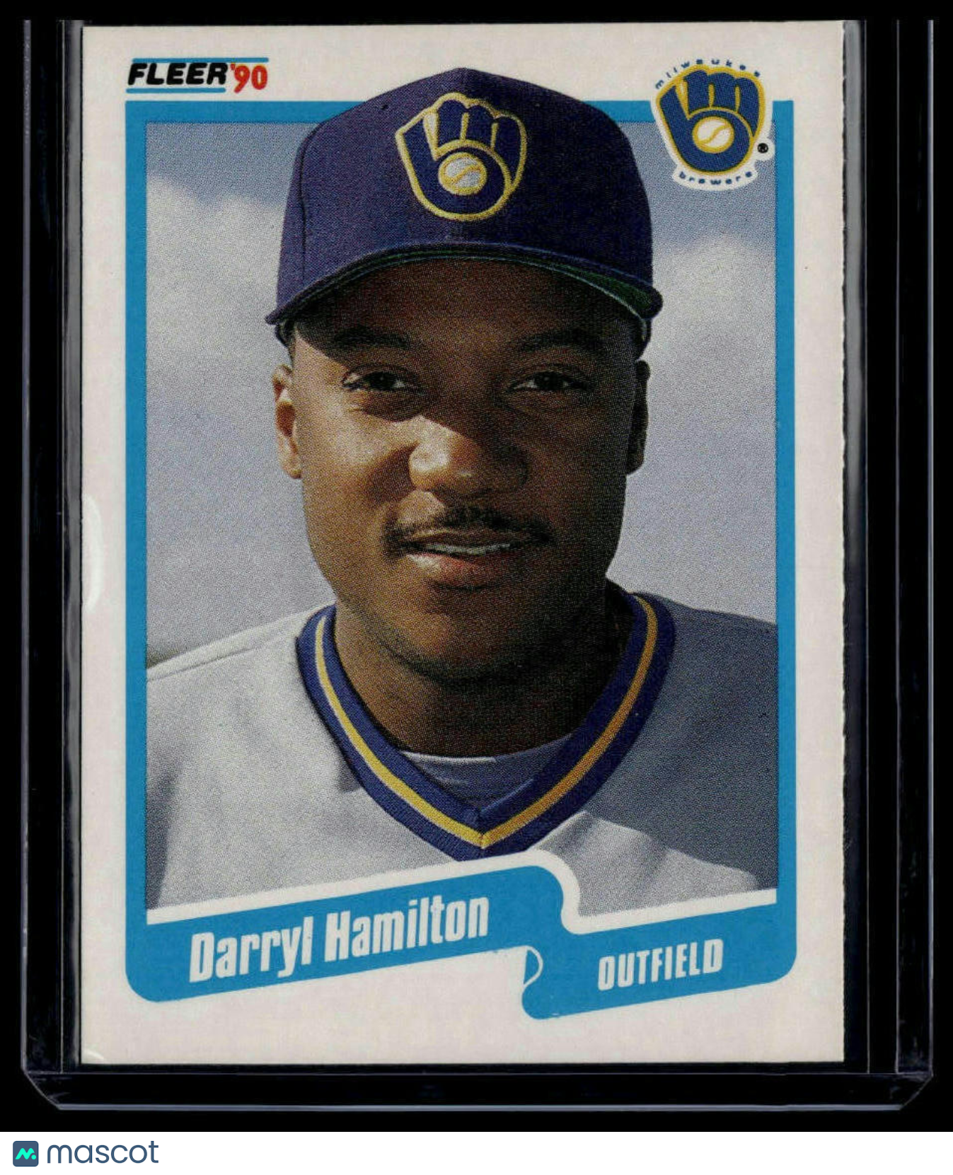 1990 Fleer #325a Darryl Hamilton