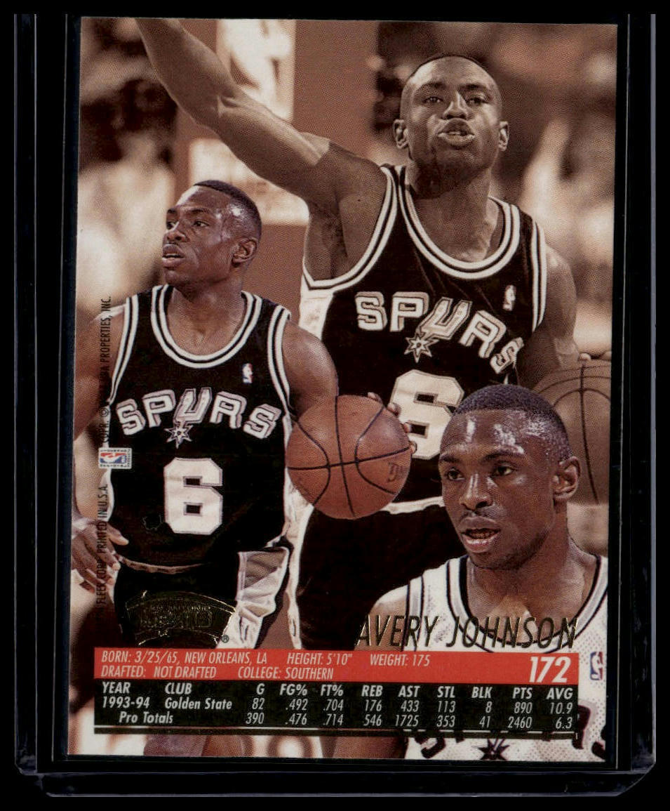 1994-95 Ultra #172 Avery Johnson