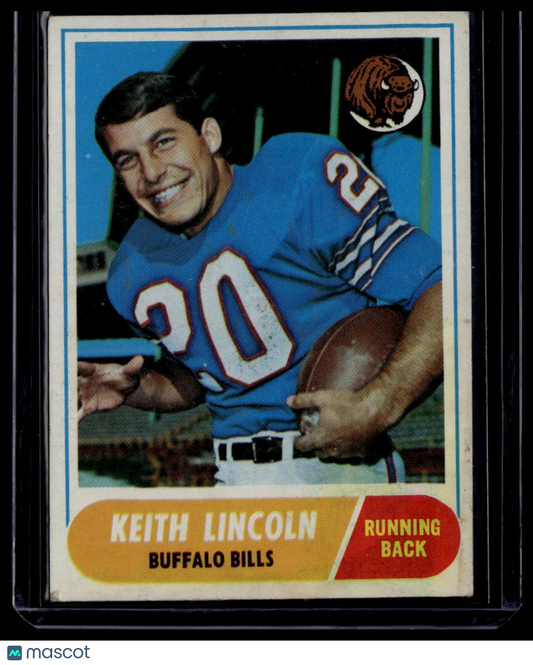 1968 Topps #19 Keith Lincoln