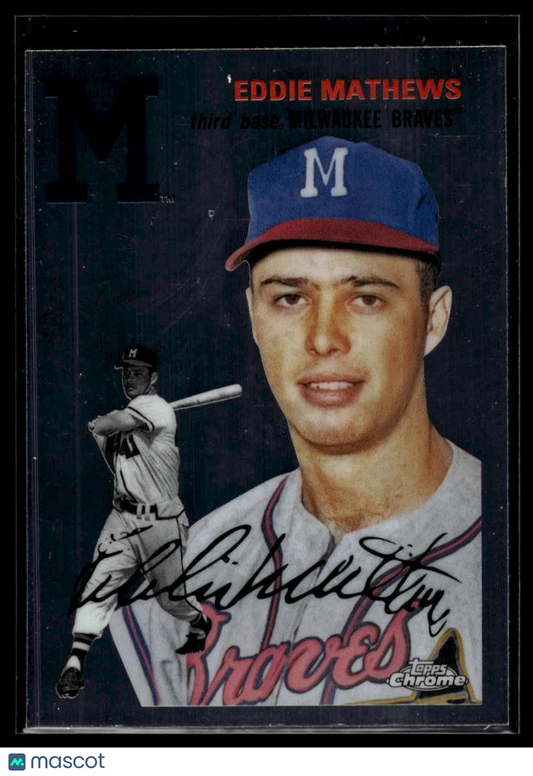 2023 Topps Chrome Platinum Anniversary #472 Eddie Mathews