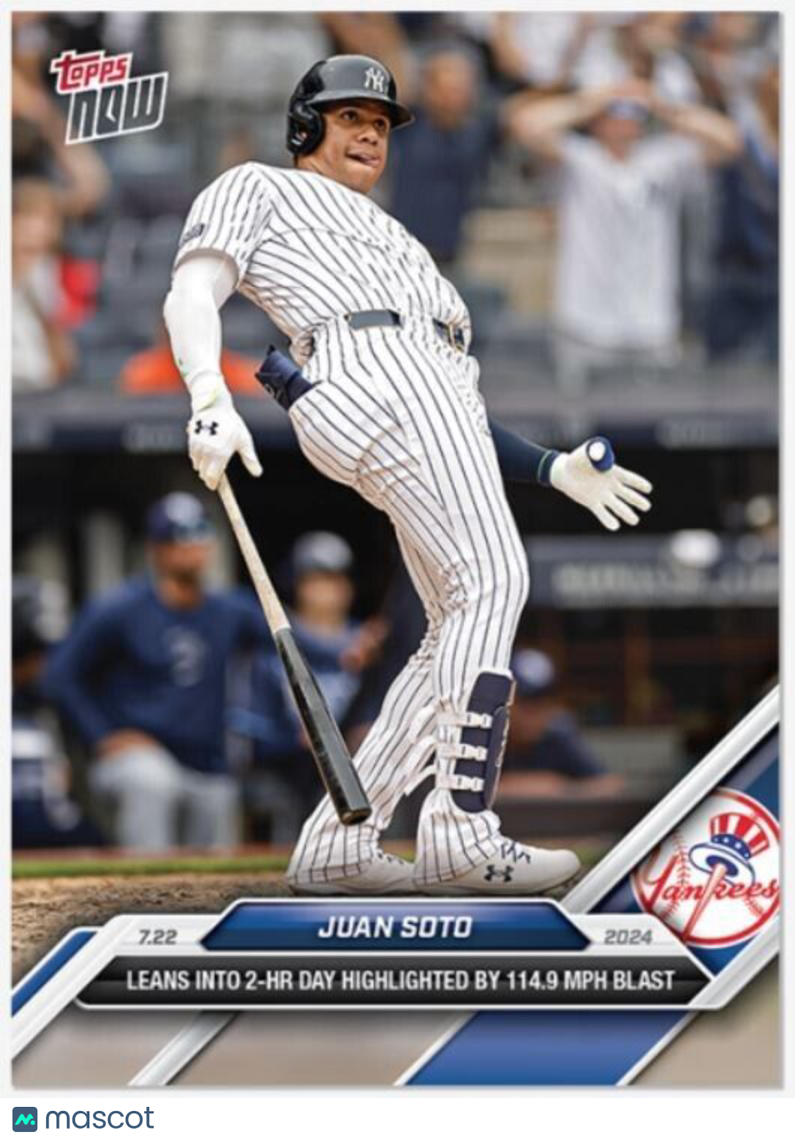 Juan Soto 2024 Topps MLB Now Card # 457 New York Yankees