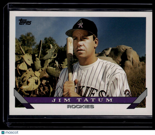 1993 Topps #691 Jim Tatum Inaugural Marlins