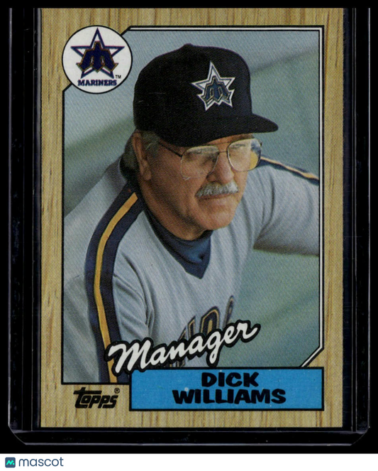 1987 Topps #418 Dick Williams