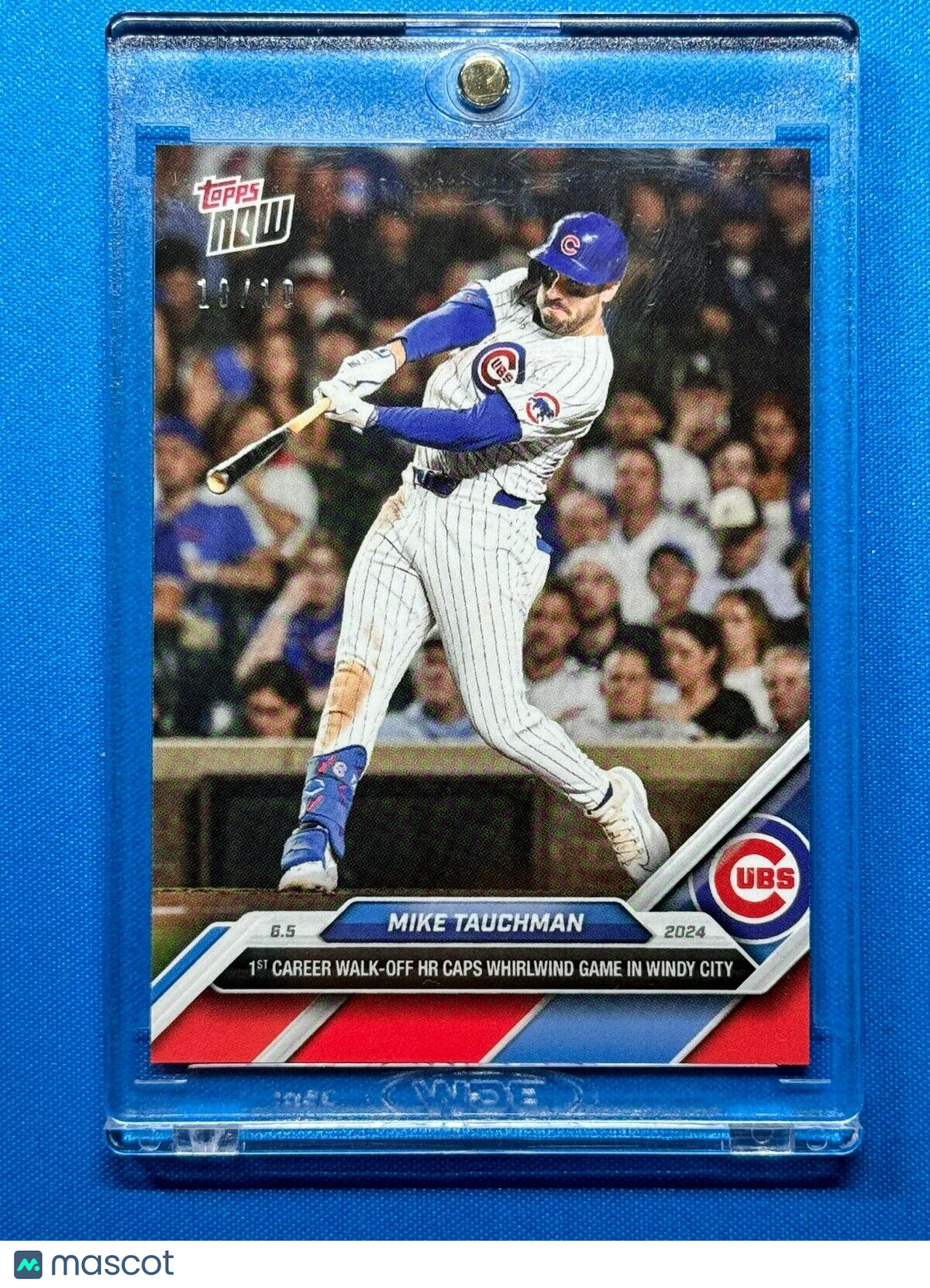 Mike Tauchman 2024 Topps Now Card #267 Red SP 10/10 Chicago Cubs Home Run