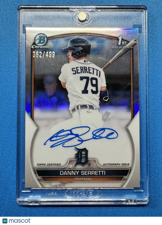 Danny Serretti 2023 Bowman Chrome Prospect Auto 1st Card #CPA-DSI SP 362/499