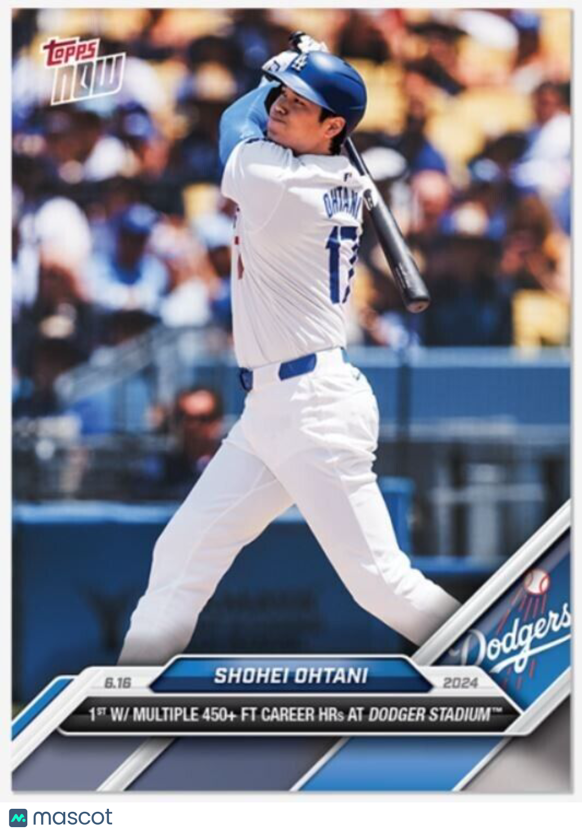 Shohei Ohtanii 2024 Topps Now Card #308  Los Angeles Dodgers