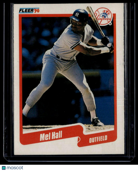 1990 Fleer #444b Mel Hall