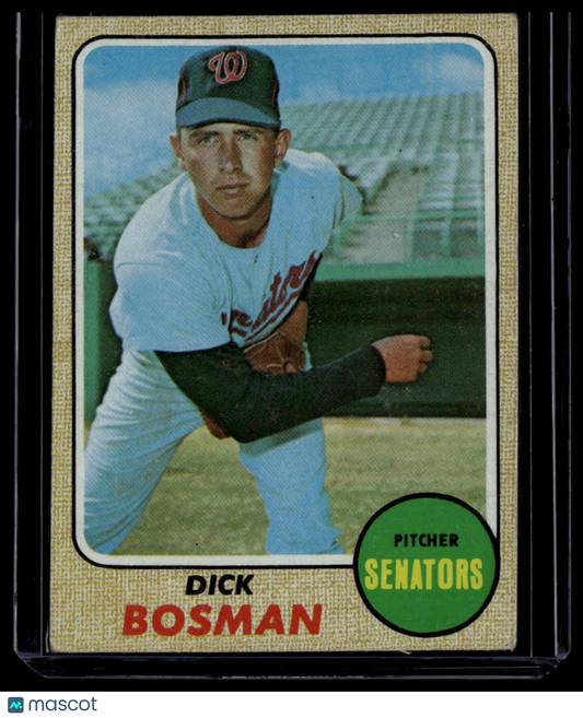 1968 Topps #442 Dick Bosman None