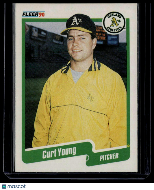 1990 Fleer #24a Curt Young