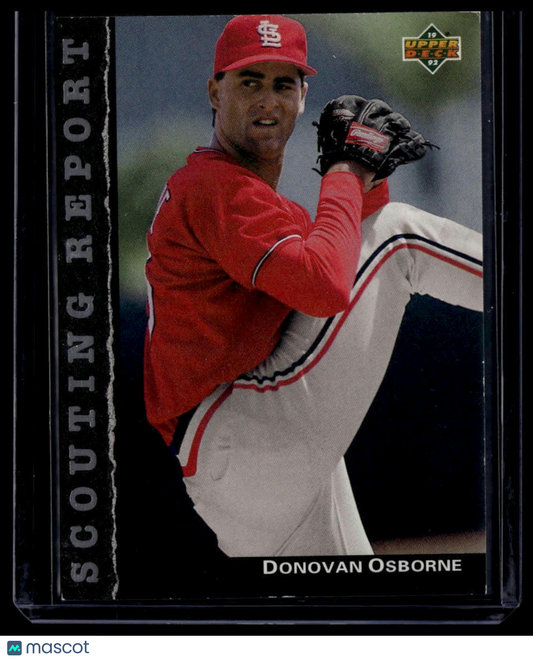 1992 Upper Deck #SR19 Donovan Osborne Scouting Report