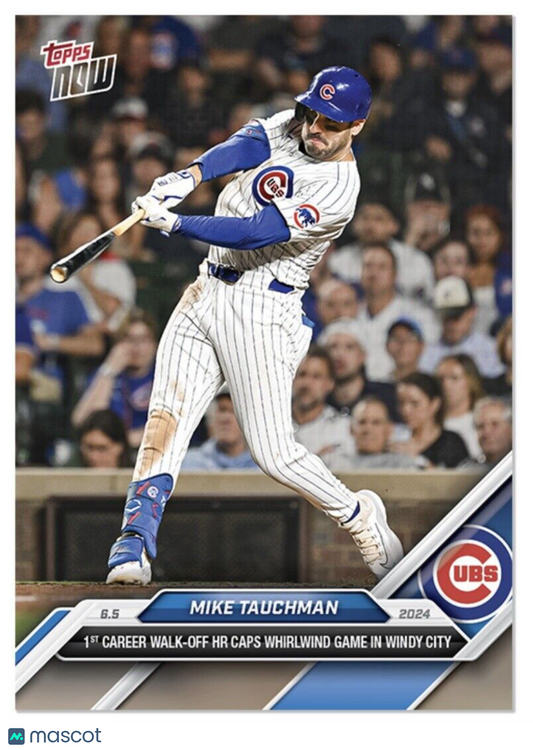 Mike Tauchman 2024 Topps Now Card #267  Chicago Cubs 1st Career Walk-Off HR