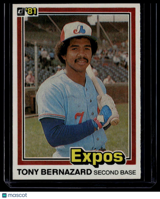 1981 Donruss #449 Tony Bernazard