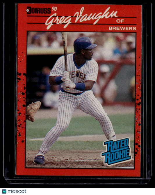 1990 Donruss #37b Greg Vaughn