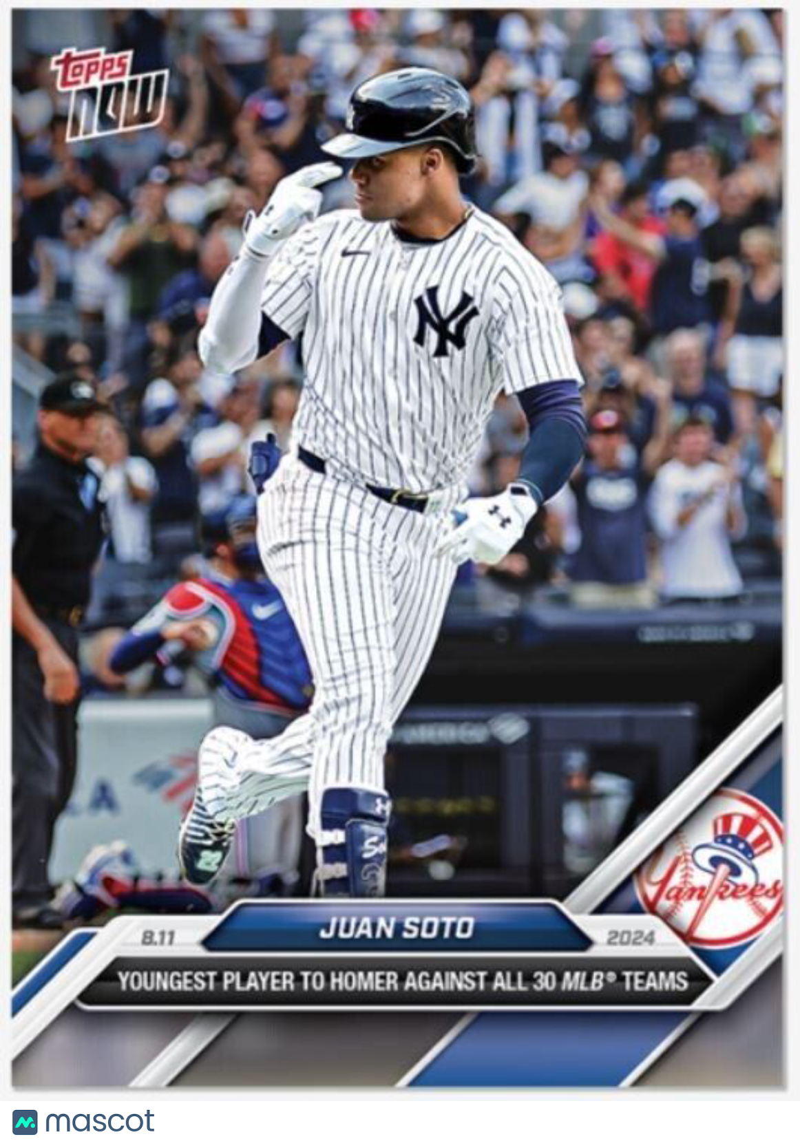 Juan Soto New York Yankees 2024 Topps Now Card #542 Yankees