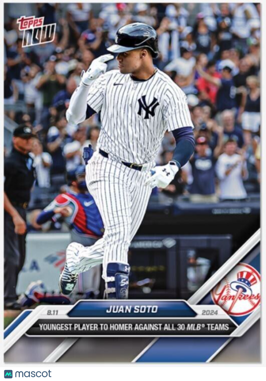 Juan Soto New York Yankees 2024 Topps Now Card #542 Yankees