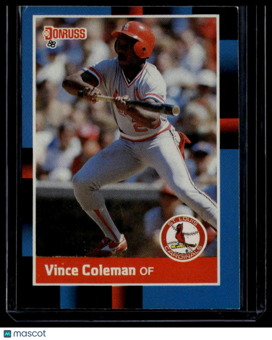 1988 Donruss #293a Vince Coleman