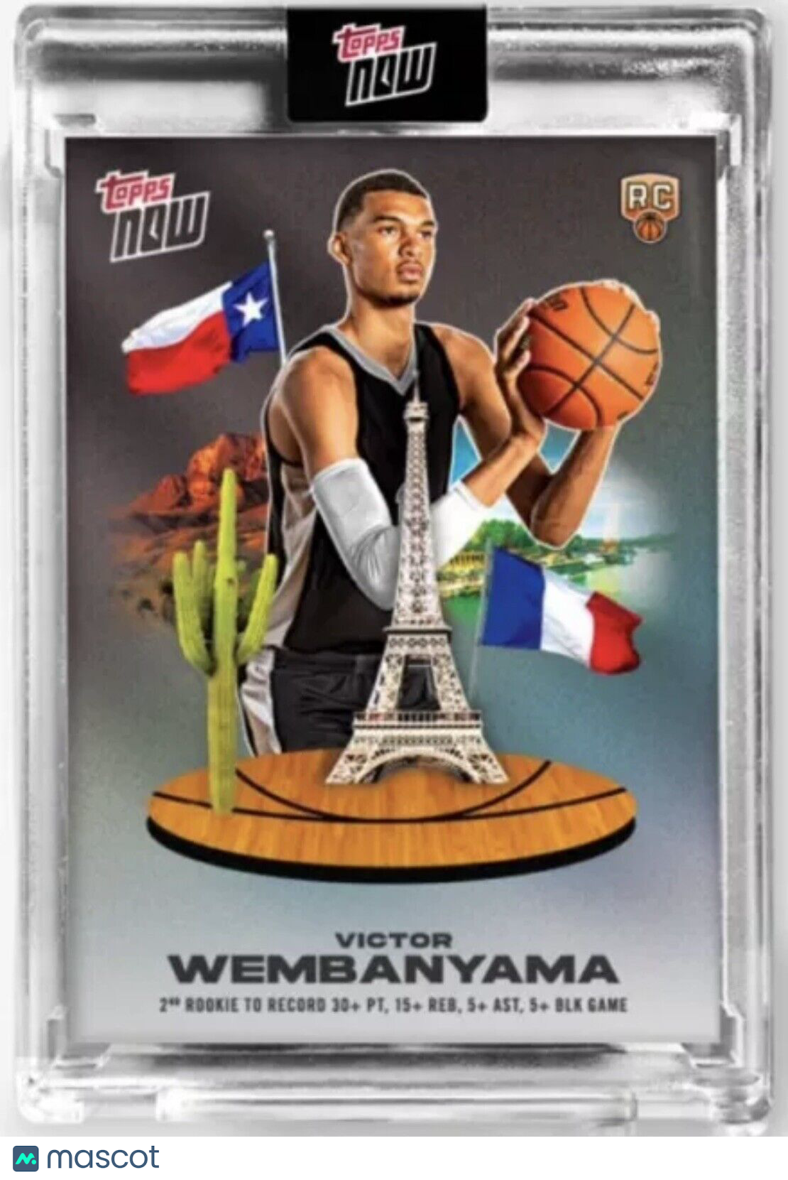 2023-24 Topps Now Victor Wembanyama ROOKIE CARD 30+/15+/5+/5+ SP Spurs #VW-4 RC